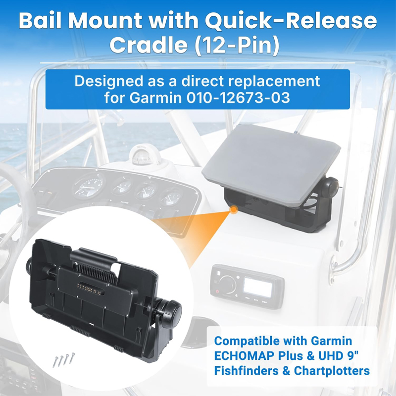 Garmin ECHOMAP Plus ve UHD 9 i - Fish Finder Mount incelemesi ve fiyatı